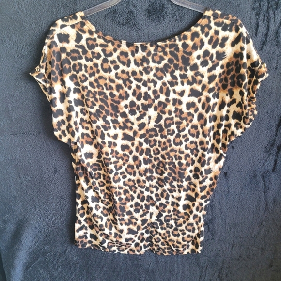 Vintage Suzie Leopard Print Women's Top Size XL - Picture 3 of 5